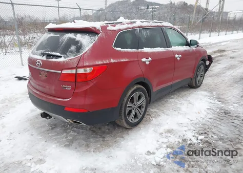 2016 Hyundai Santa Fe Limited from USA, damaged, VIN KM8SRDHF2GU130794